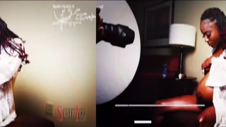 Pregnant Porn Star Harmony Cage Photo Shoot