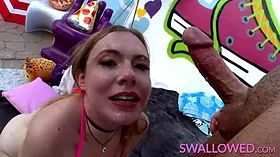 Swallowed rebel rhyder's suck off fix