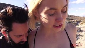 Chloe Cherry's Outdoor Adventure: A Blonde Beauty's Intense Experience in Nature