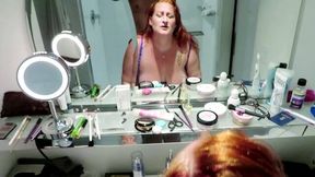 POV Bathroom Mirror Fuck &amp; Suck