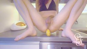 Taking increasingly large Potatoes in my Ass