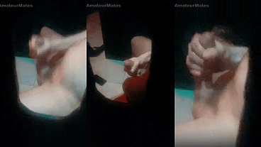 Real amateur gloryhole voyeur