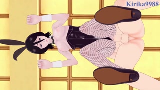 Rukia Kuchiki (Bunny Girl ver.) and I have intense sex in the casino. - BLEACH Hentai