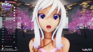 Hentai VTuber Elfie Love plays w/ toys &amp; squirts while you milk her tits and cum on them