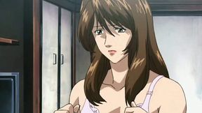 Japanese hentai with muzzle gets tits squeezed and wet pussy fingered
