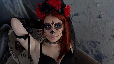 Haloween bride hard gangbang anal fuck