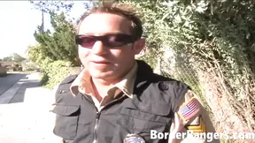 Latina cop gets fucked hard and covered in cum