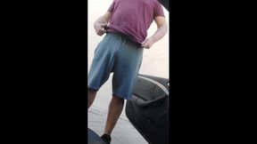 Exhibitionism session with a horny Chubby Guy. Part 1