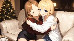 Stunning AI anime babe plowed on Christmas Eve