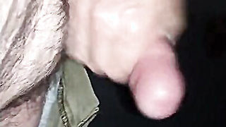 Mutual Jack Off in a Hookup Store Flick Booth: Fat Spunk Shot