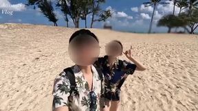 【海外vlog】ハワイ旅行#2-全編、まりあ編集-白い砂浜のビーチ!ハワイの絶景の中で乗馬体験!そして山をトレッキングしたり、アクティビティ系素人カップルの日常を大公開