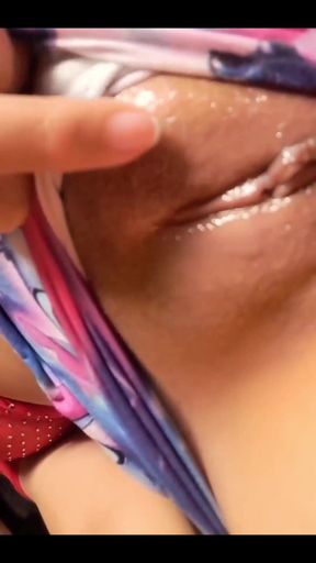 Masturbation - Naughty Girl Shows Her Ass Masturbating Her Pussy