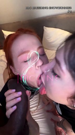 Threesome amateur cheating wife enjoys double blowjobs in homemade video