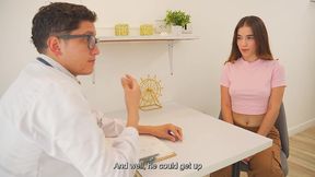 gynecologist fucks his virgin latina patient 18 years old pink pussy in the office, it was her first time and she swallowed all the cum! pipeboy1 & karolin gomezxx