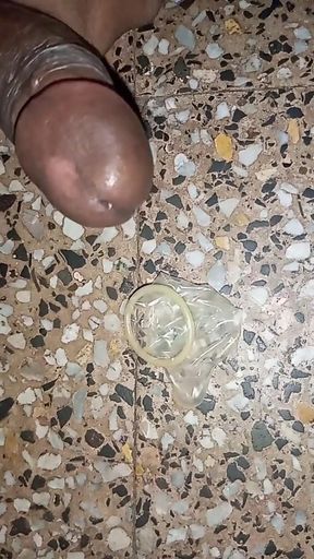 Masturbating with Condom