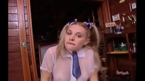 Savory blonde gf Dana'_s vagina crave for chili