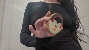 Verbal Humiliation Pee on Holiday Cookie POV