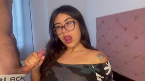 LeahLeones Gets a Blowjob Meet Up from her Drooling Friend