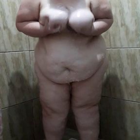 Sexy BBW taking shower