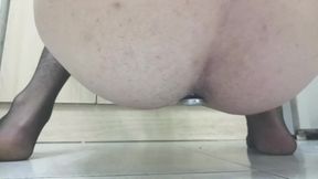 My small anal with big dildo