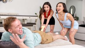 ”I Know My Stepsister Has Swallowed Tons Of Shaft! feat. Amber Summer & Kimmy Kimm”
