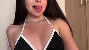 Beautiful colombian teen streamer fingers herself