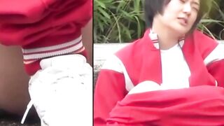 Public Peeing Fetish - Outdoor Pee-Play With Hairless Vagina