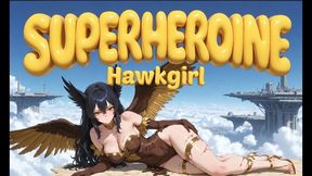 SUPERHEROINES - Hawkgirl – Nth-Metal Wings Pin Him on High Ledge With Crushing Headscissors Facesits Then Rides With Fierce Warrior Intensity Until He Cums Owned (Erotic Audio)