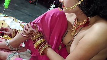 Suhagraat new married bhabhi first night fucking clear Hindi audio