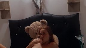 Horny friend masturbates and makes video for her boss