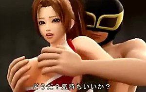 Anime girl gets her bigtits squeezed and needled