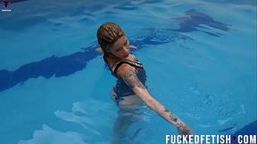 Ashlee Rose Romantic Underwater Silver Dress Slim Blonde