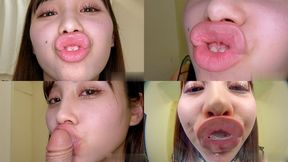 Mai Arisu - LIP FETISH - Showing off octopus kisses with sexy lips & dick kisses & subjective octopus kisses