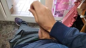 Big perfect cock throbbing veins jerking off neighbors spy moaning