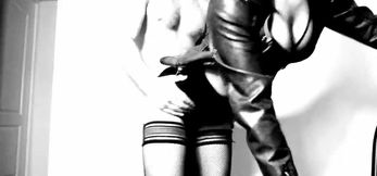 Hard sex with an elite whore (black and white)