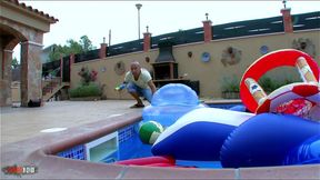 jordanne kali and allya get banged poolside by max cortes