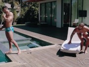 NoirMale Big Dick Black Hunk Homeowner Fucks Poolboy Seth Santoro