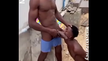 Nigerian guy fuck outside 1