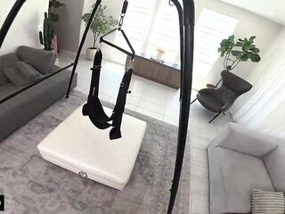 Sophia Sterling Gets Her Pussy Filled On Surprise Sex Swing