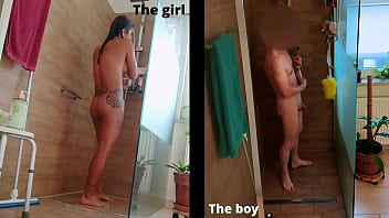 TS Angelique Monroe - Shower collage
