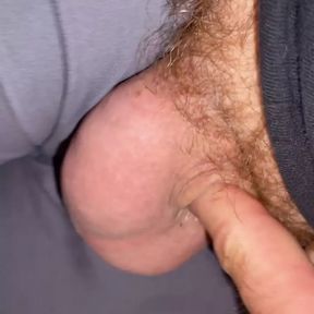 Tiny inverted cock play Time