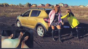 TANYA JULIA HARD STUCK HIGH HEELS NYLON FEET_full video 16 min