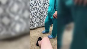 Texas sperm bank nurse gone wild: gets it any way possible, all the way to raw.