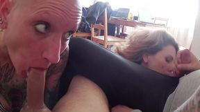 throat fucked foursome: me and karla rose serving two dicks (part i)