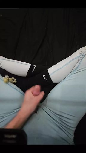 cum on my nike socks