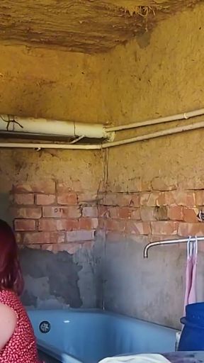 I fucked a village whore right in the barn where she was doing laundry   Clip 2