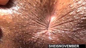 HD Large Cock Inside Step Daughter Small Wet Pussy Hole During Rough Doggystyle Fucked &mdash;  Cute Young Busty Ebony Babe Sheisnovember Screaming While Fucking Step Dad BBC POV &mdash;  Laying Prone With Curvy Ass Spread Open While Naked By Msnovember