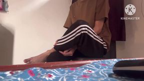 Indian Gay barber First time Hold My Big monster cock