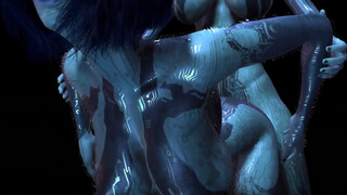 Cortana is having trouble with one of her Clones - Halo Porn Parody
