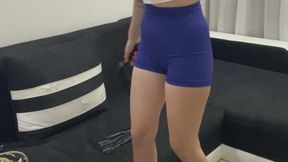 Mistress Breaks Her Slave – Whip, Gag & Wax Punishment